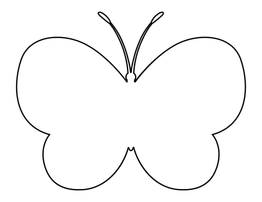 Butterfly Outline Coloring Pages Pdf Free Vectors